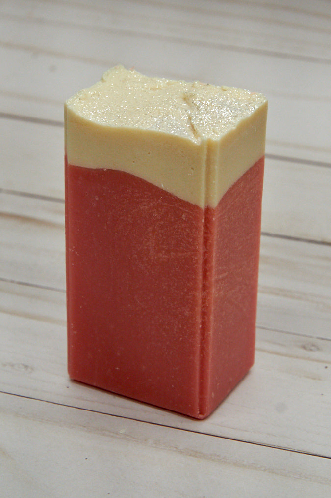 Sugared Strawberry Soap Bar Handcrafted 6oz Scented - Rosetta Creative Boutique